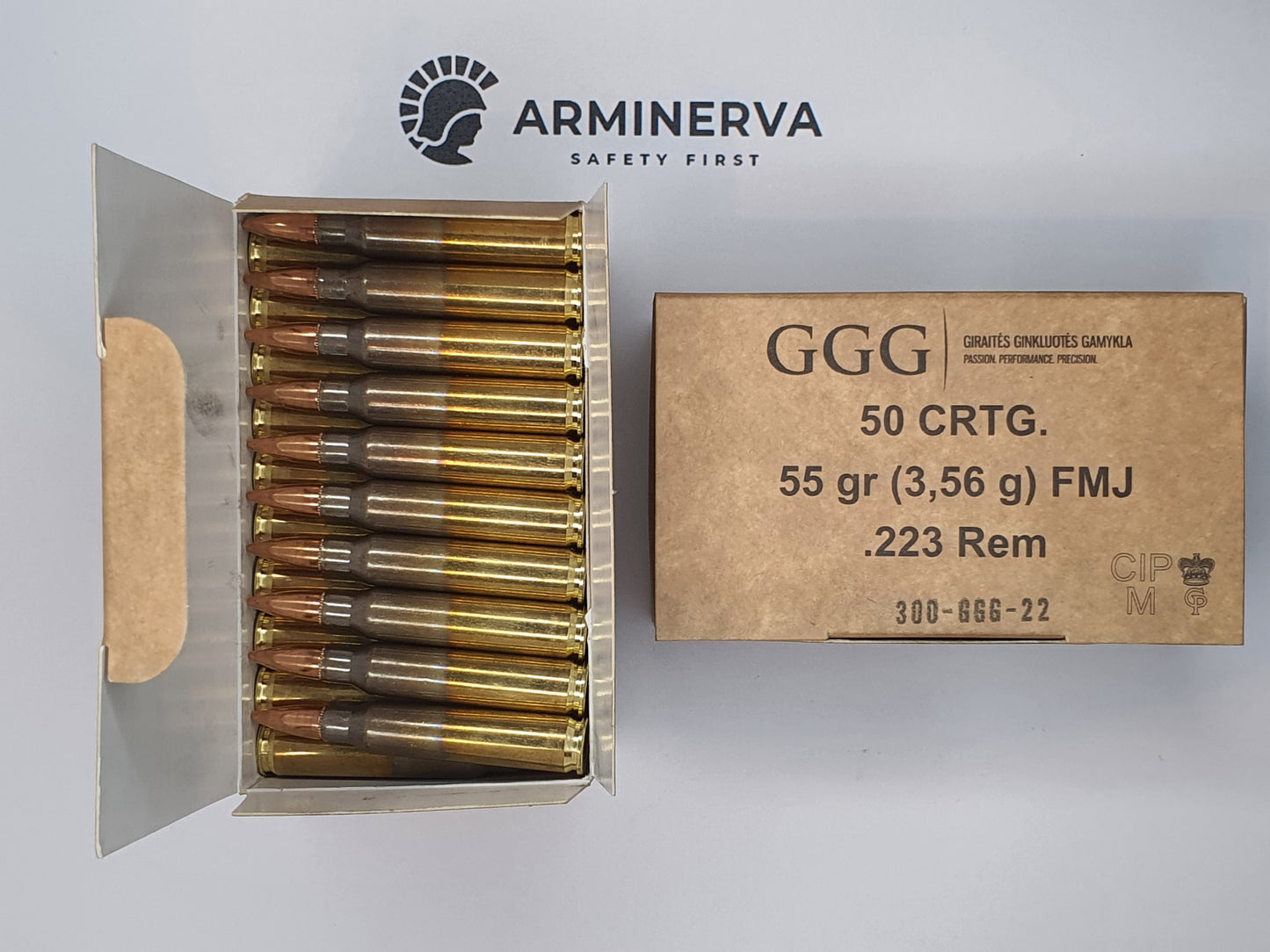 GGG .223 Rem Vollmantel 3,56g/55grs.