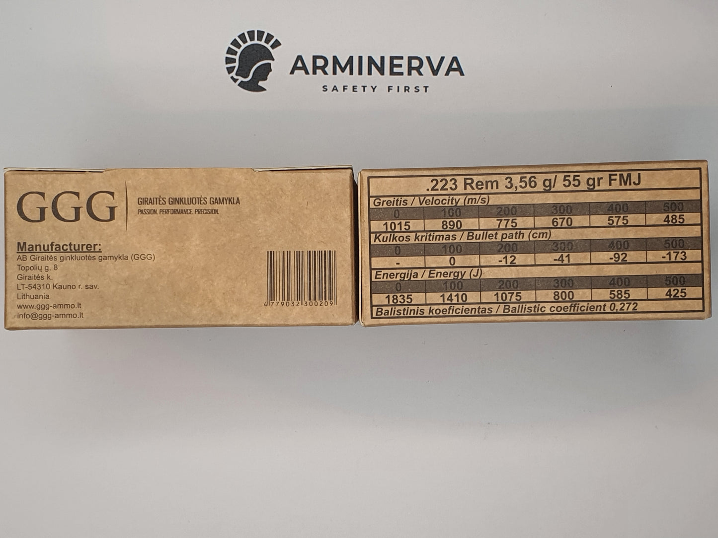 GGG .223 Rem Vollmantel 3,56g/55grs.