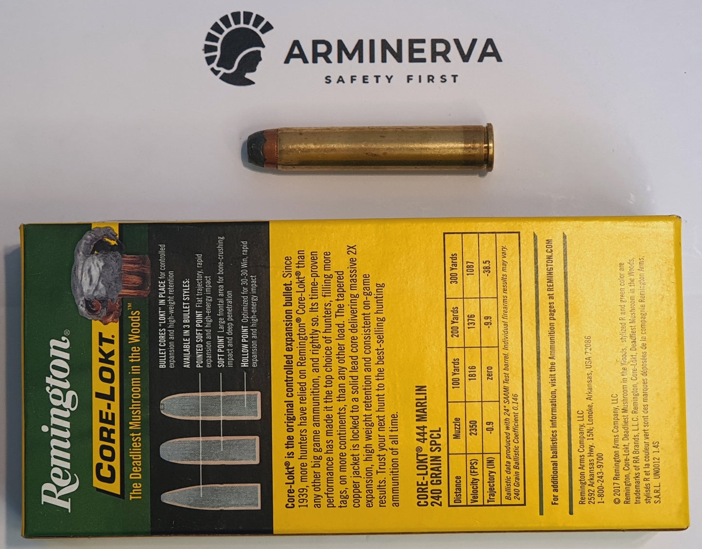 Remington 444 Marlin Core-Lokt SP 240grs.