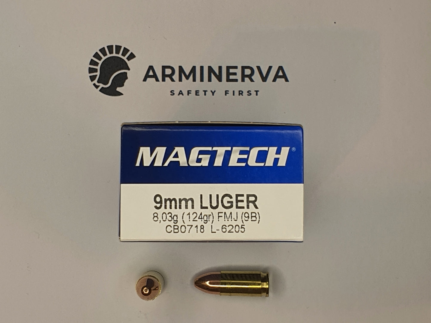 Magtech 9 mm Luger Vollmantel 8,0g/124grs.